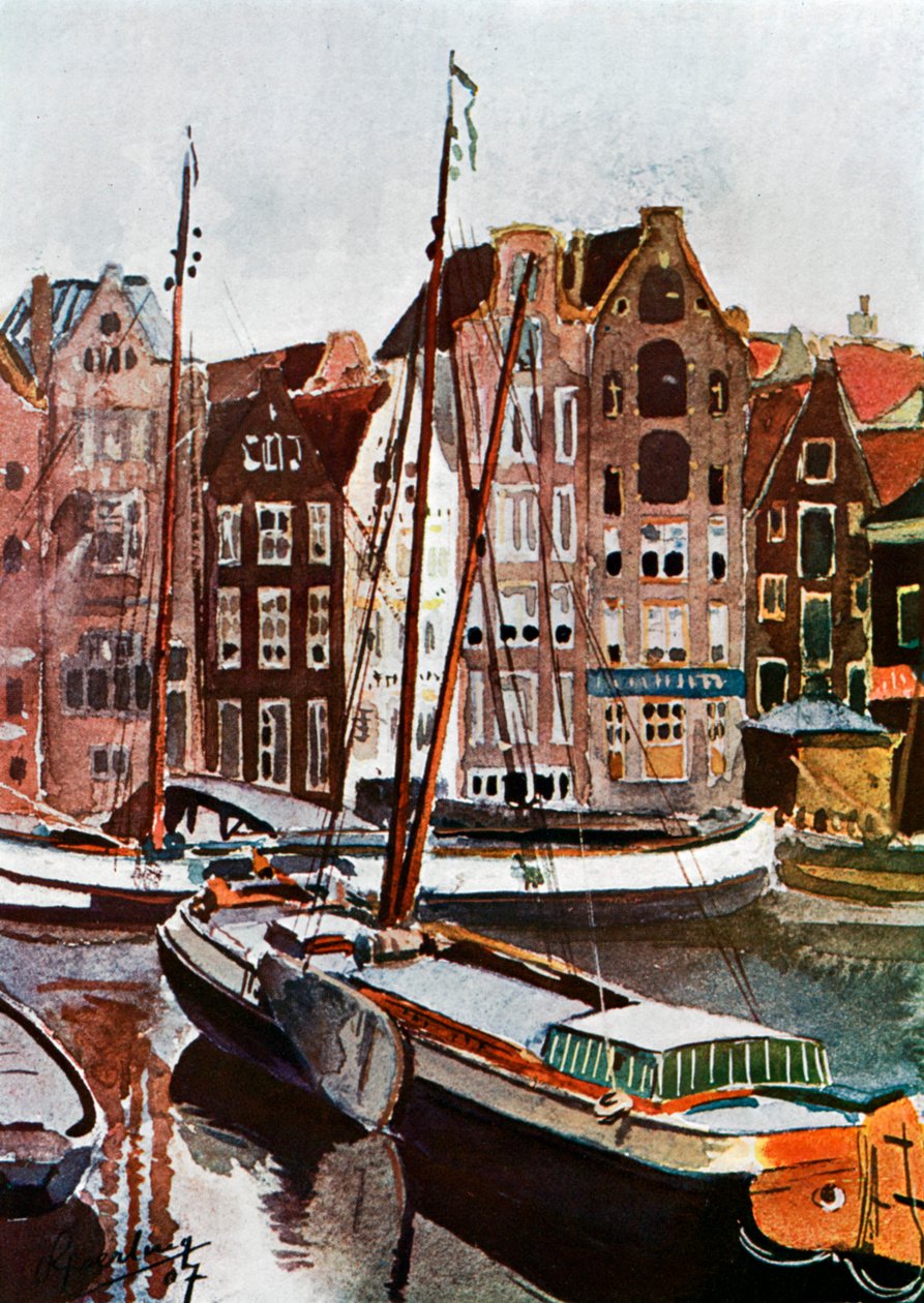 Näkymä Amsterdamista, 1907 1911-1912 tekijältä Unbekannt