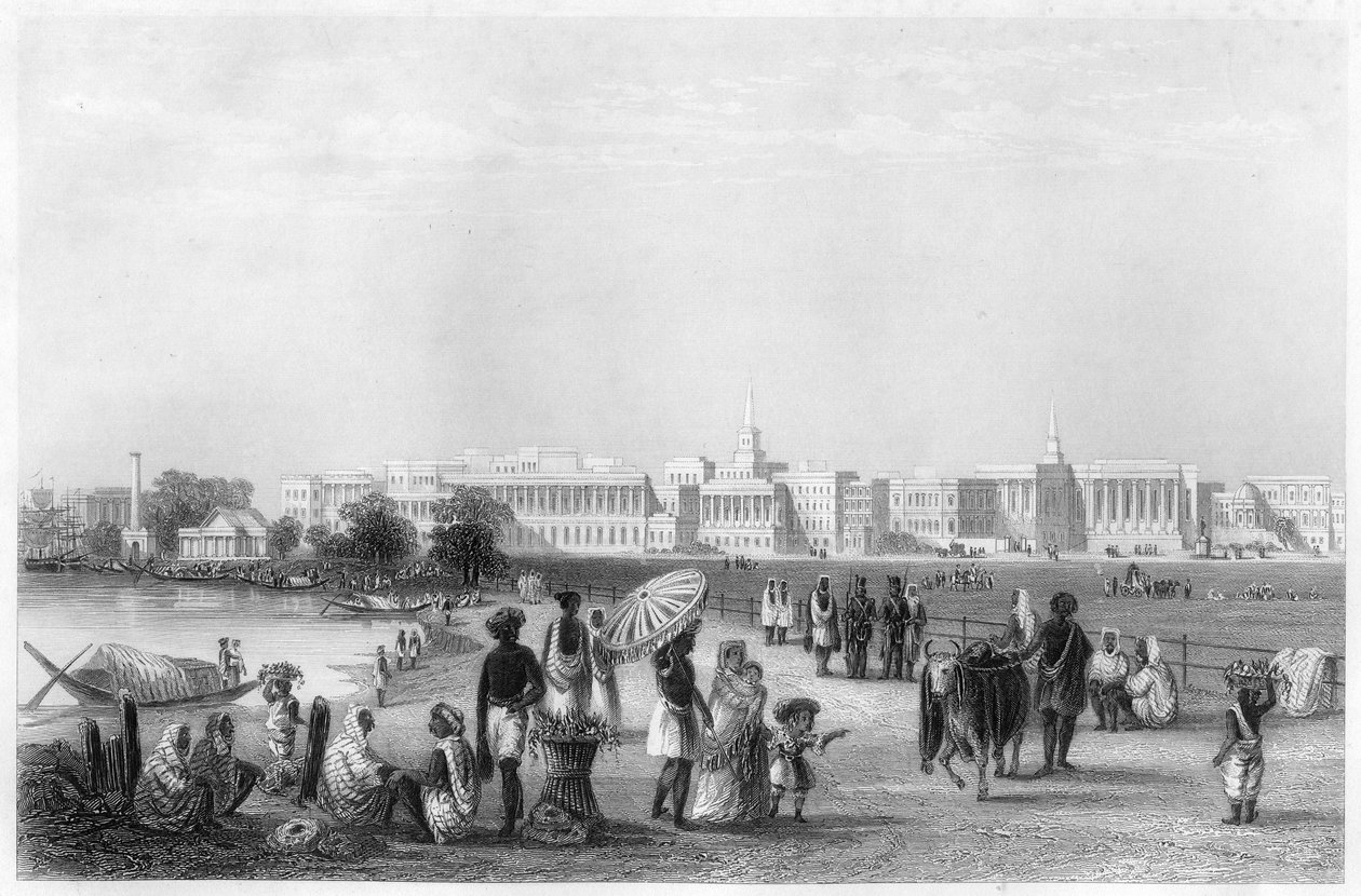 Näkymä Kalkuttaan Esplanadilta, c1860 tekijältä Unbekannt