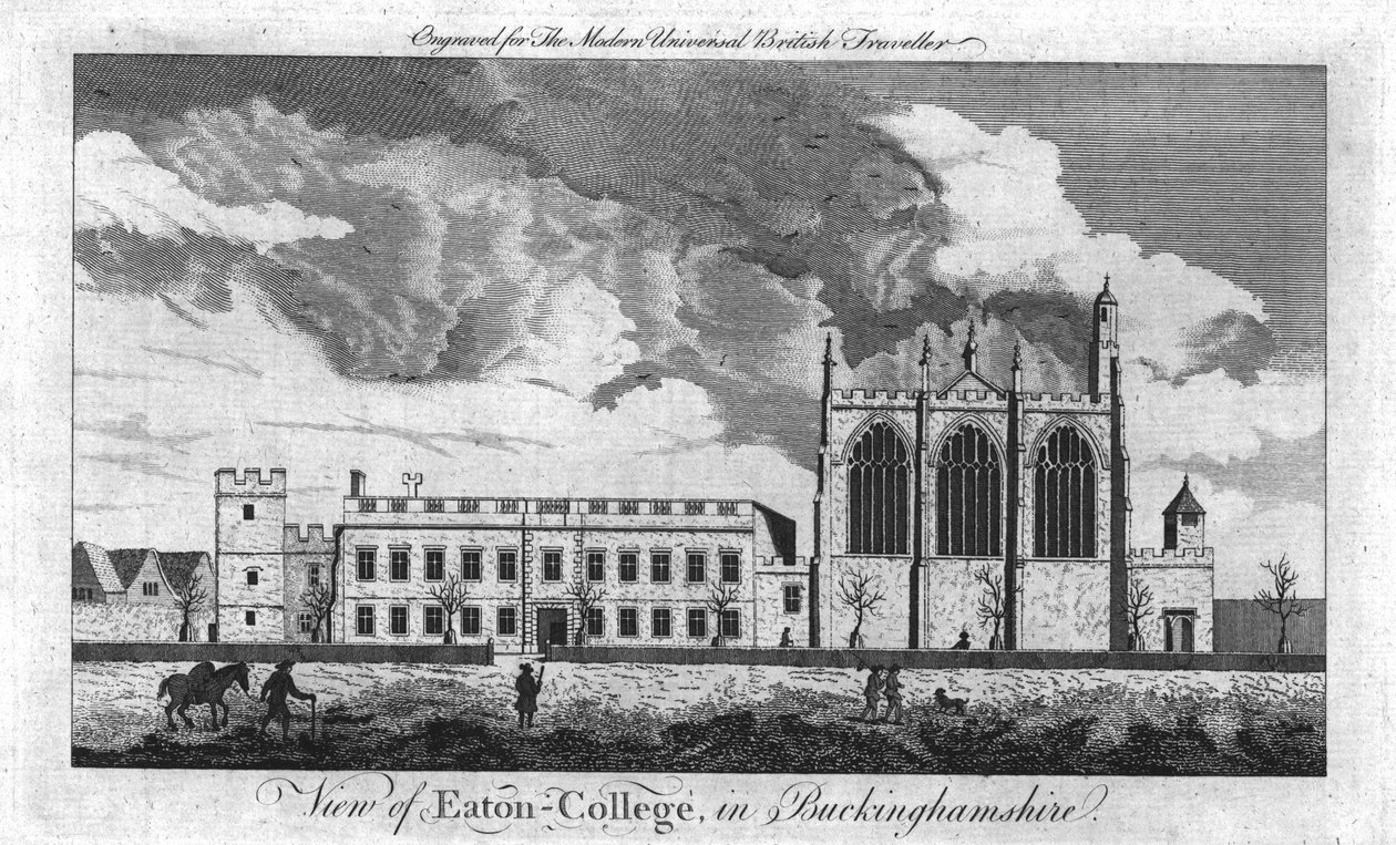 Näkymä Eaton-Collegesta, Buckinghamshirestä, n. 1779. tekijältä Unbekannt