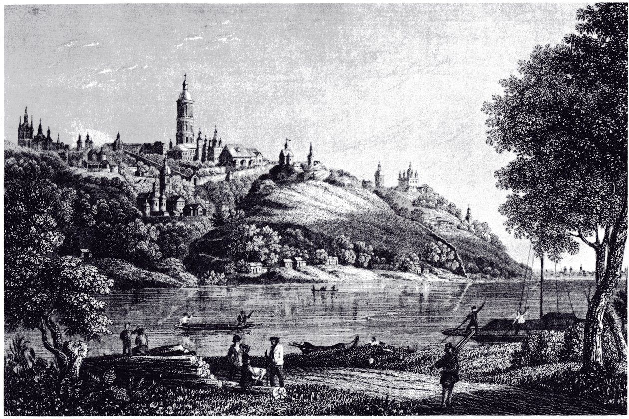 Näkymä Kiovaan, 1835 tekijältä Unbekannt