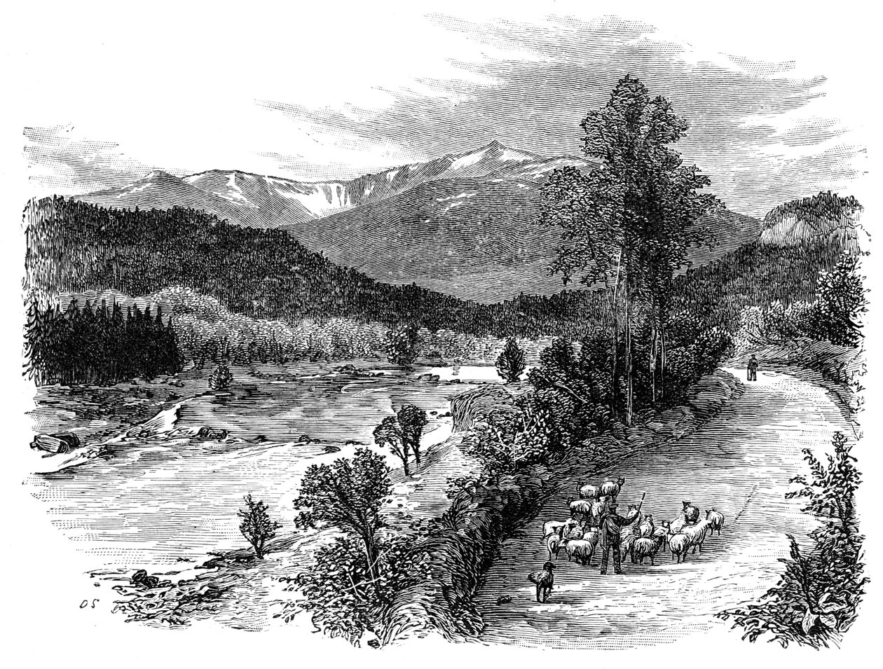 Näkymä Lochnagarista, Skotlannista, 1900 tekijältä Unbekannt