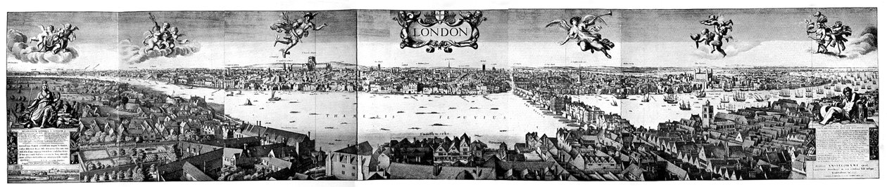 Näkymä Lontooseen, 1650, 1800-luku tekijältä Unbekannt