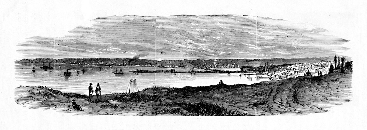 Näkymä Milwaukee Baylle, Lake Michigan, 1883 tekijältä Unbekannt