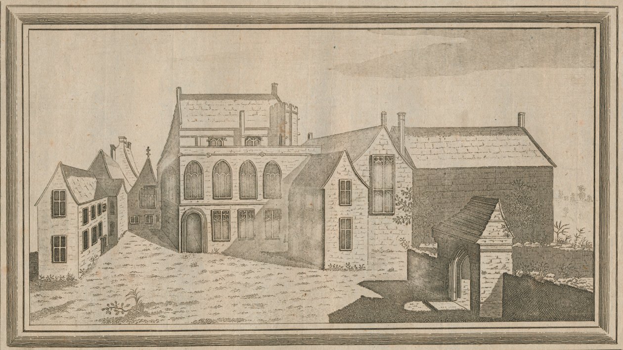 Näkymä Minster Lovelin luostarista Oxfordin piirikunnassa, 1784 tekijältä Unbekannt