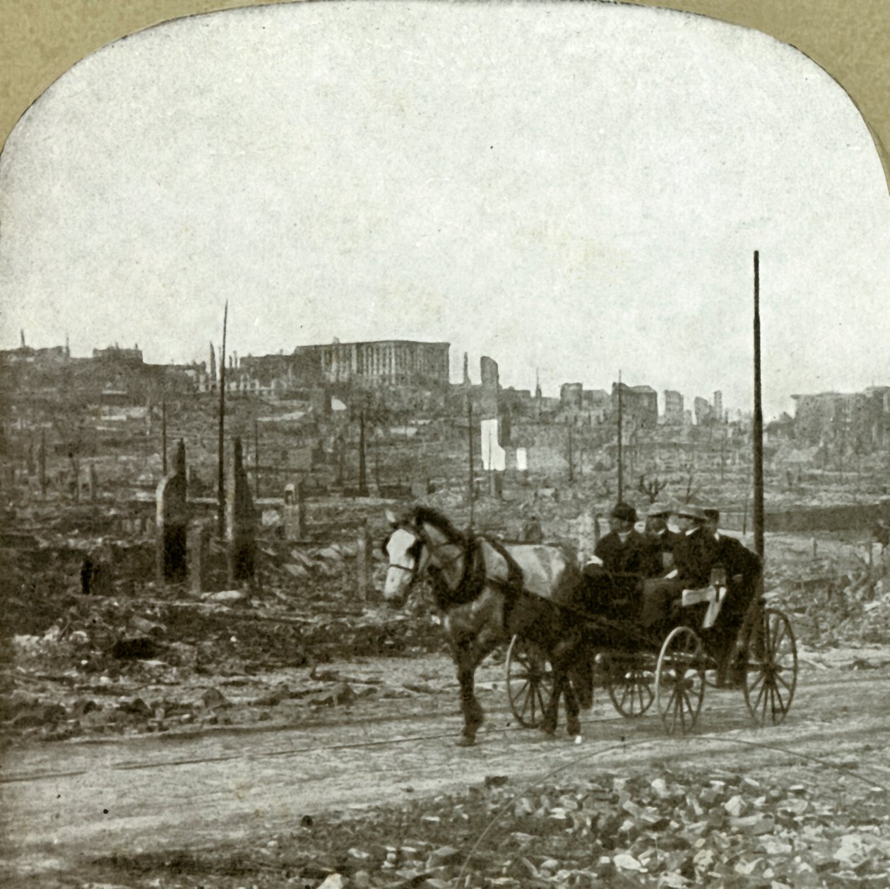 Näkymä Nobb Hillille. Miljonäärien asuinalue, 1906. tekijältä Unbekannt