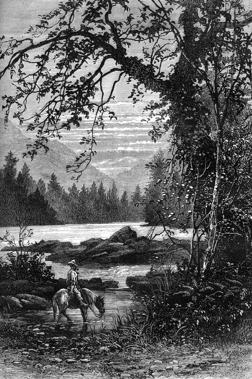 Näkymä Pohjois-Carolinaan, 1700-luvun loppu vuodelta 1880 tekijältä Unbekannt