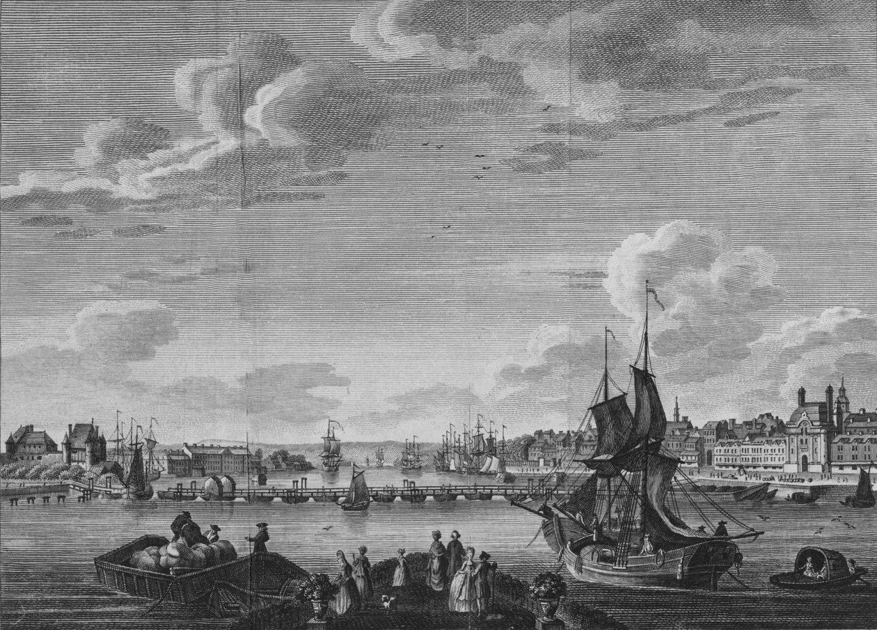 Näkymä Rouenista, 1782 tekijältä Unbekannt