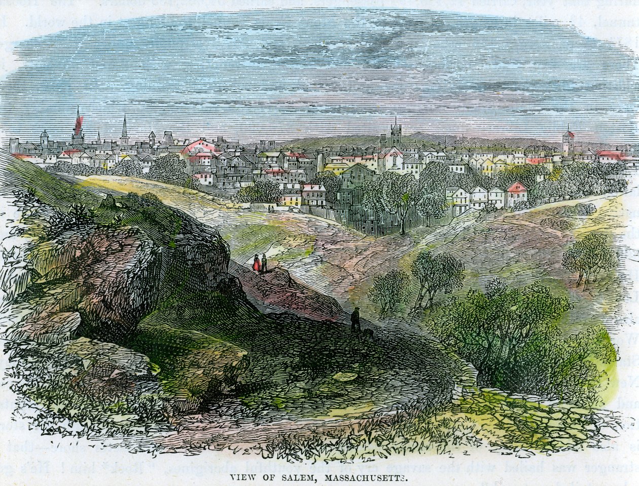 Näkymä Salemista, Massachusettsista, USA:sta, vuosi 1860 tekijältä Unbekannt