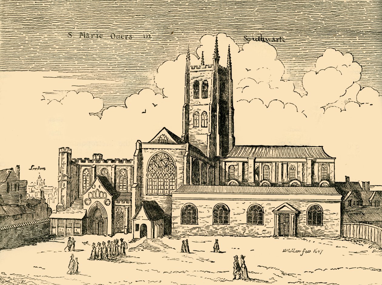 Näkymä St. Mary Overysta, vuodelta 1878. tekijältä Unbekannt