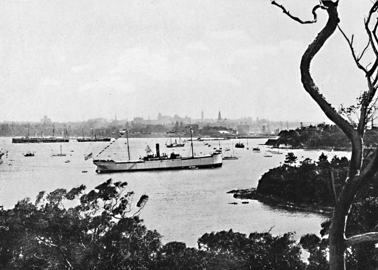Näkymä Sydneyn satamaan North Shoresta, nro 2, c1900. tekijältä Unbekannt