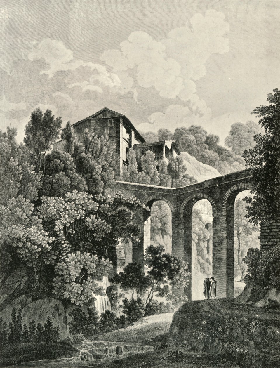Näkymä akveduktille, lähellä Alhambraa, 1800-luku, 1907. tekijältä Unbekannt