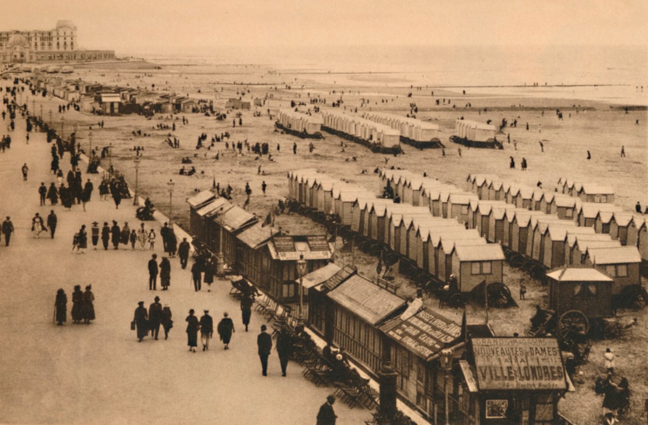 Näkymä Esplanadilta kohti Palace-hotellia ja mökkejä, v1928 tekijältä Unbekannt