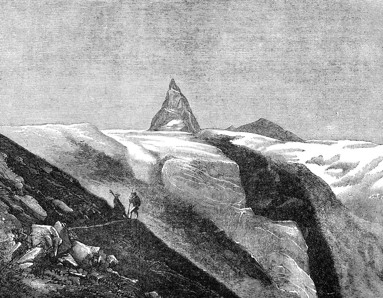 Näkymä Matterhornille, 1800-luvun loppu tekijältä Unbekannt