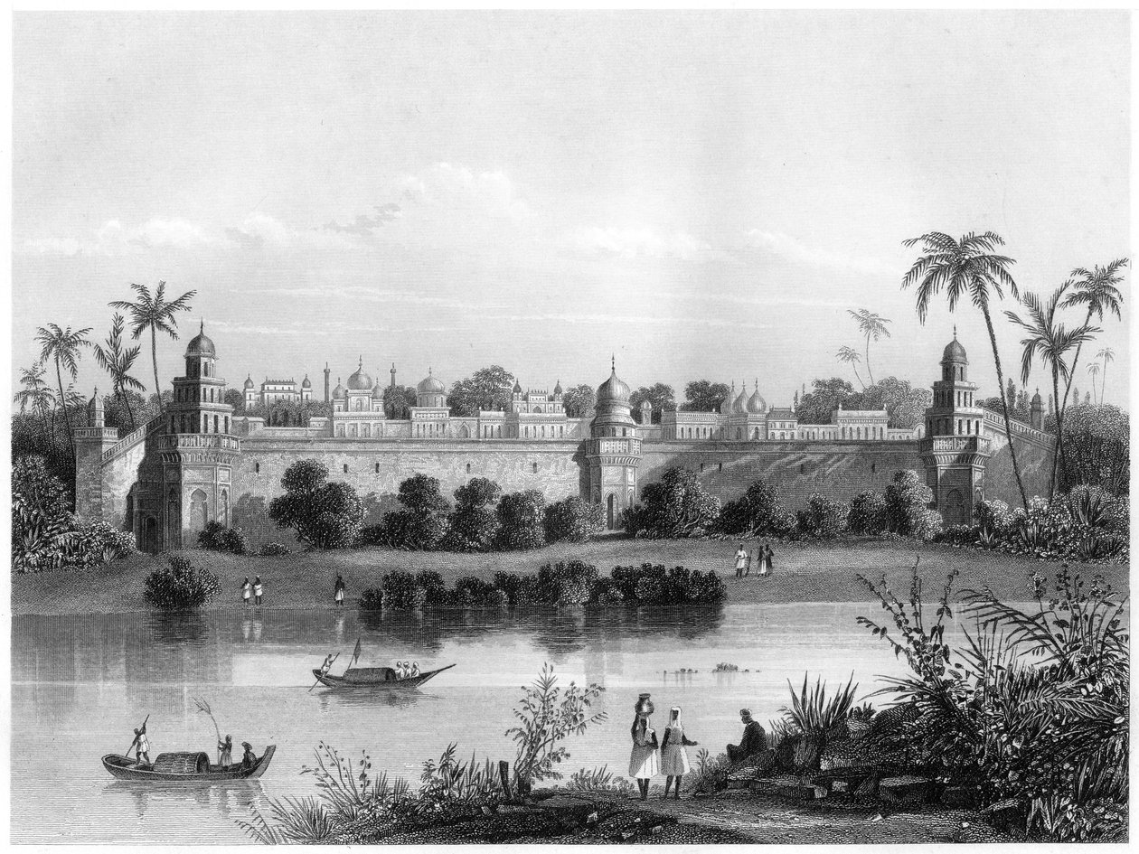 Näkymä Agran palatsille, joelta, c1860 tekijältä Unbekannt
