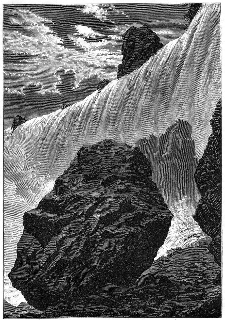 Näkymä Niagaran putouksille, 1877 tekijältä Unbekannt