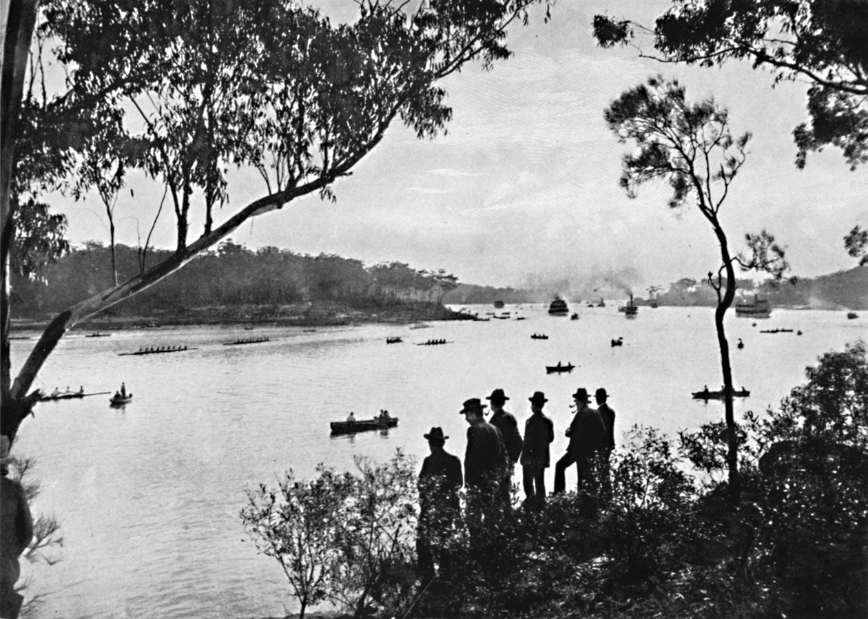Näkymä Parramatta-joelle, c1900. tekijältä Unbekannt