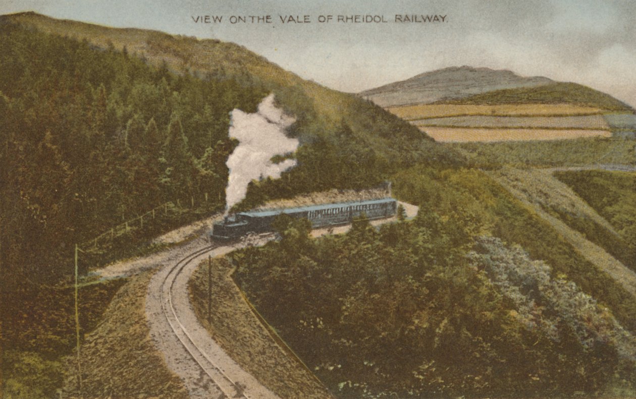 Näkymä Vale of Rheidol -rautatielle, 1900-luvun alku. tekijältä Unbekannt