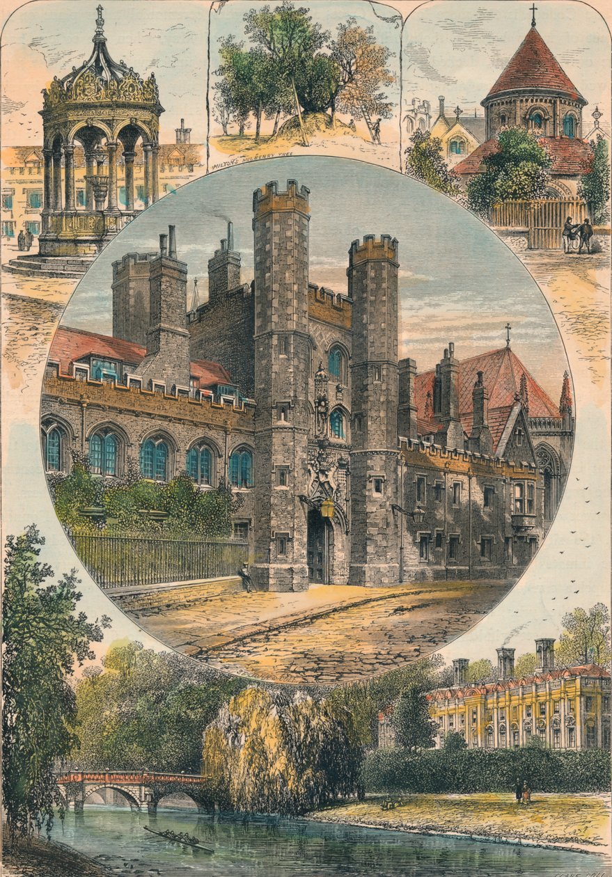 Näkymiä Cambridgessa ja sen ympäristöstä, c1890. tekijältä Unbekannt