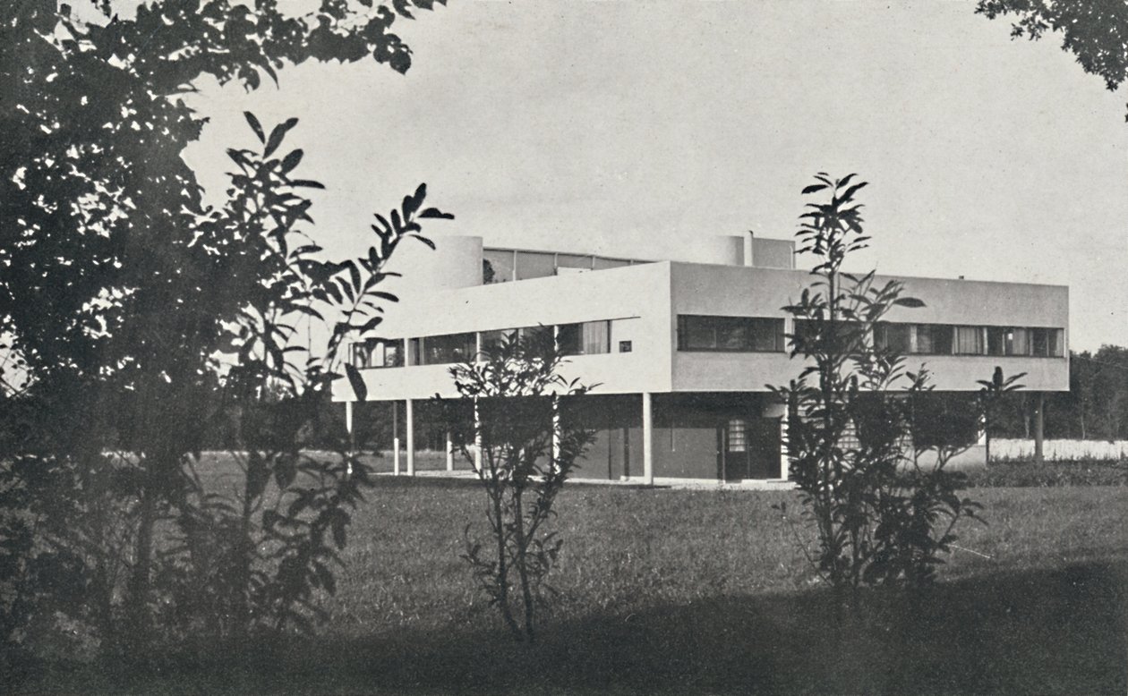 Huvila Poissyssa, rakennettu teräsbetonista, 1933 tekijältä Unbekannt