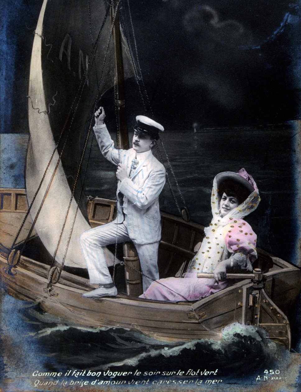 Vintage ranskalainen postikortti, c1900 tekijältä Unbekannt