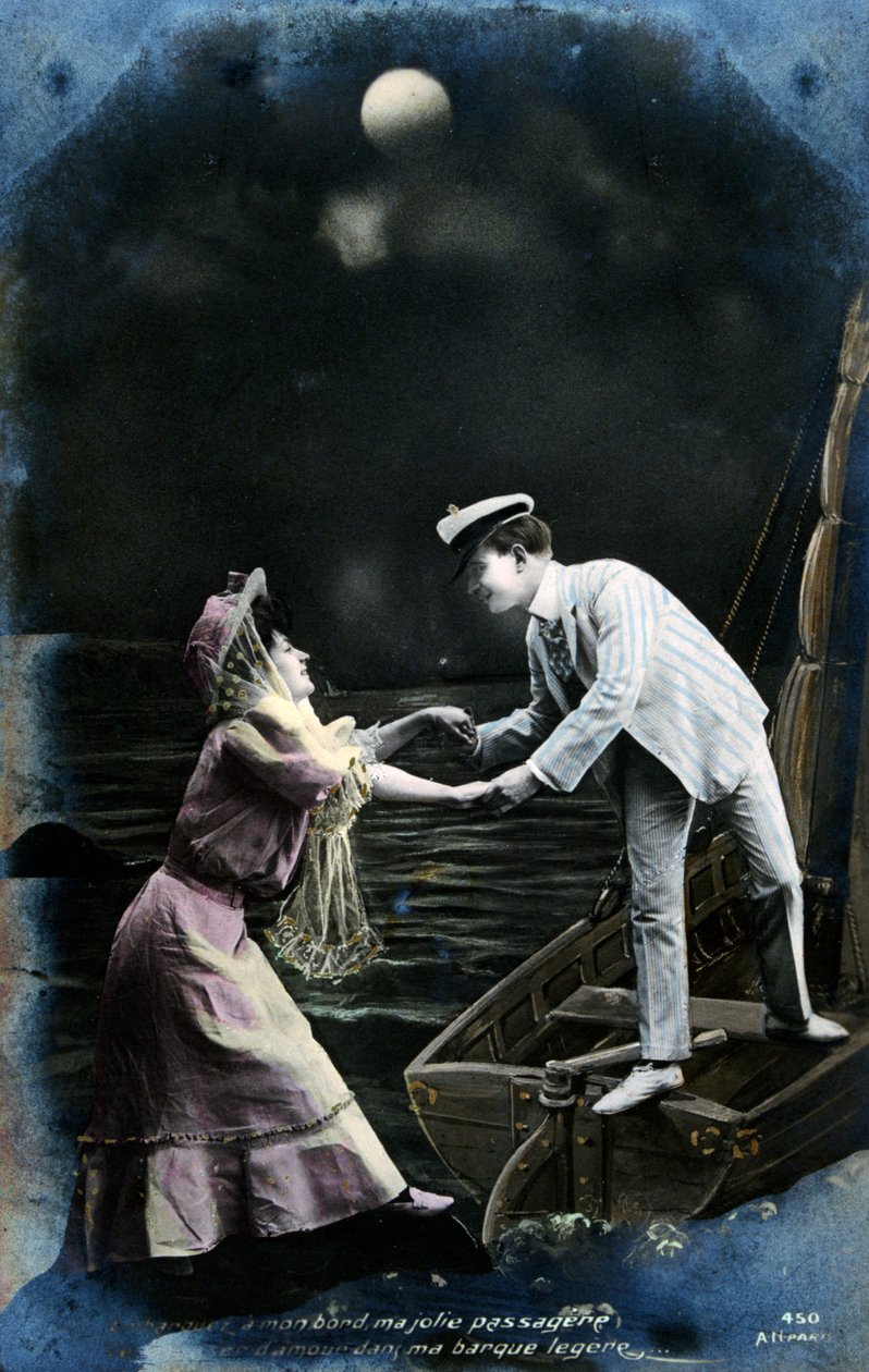 Vintage ranskalainen postikortti, c1900 tekijältä Unbekannt