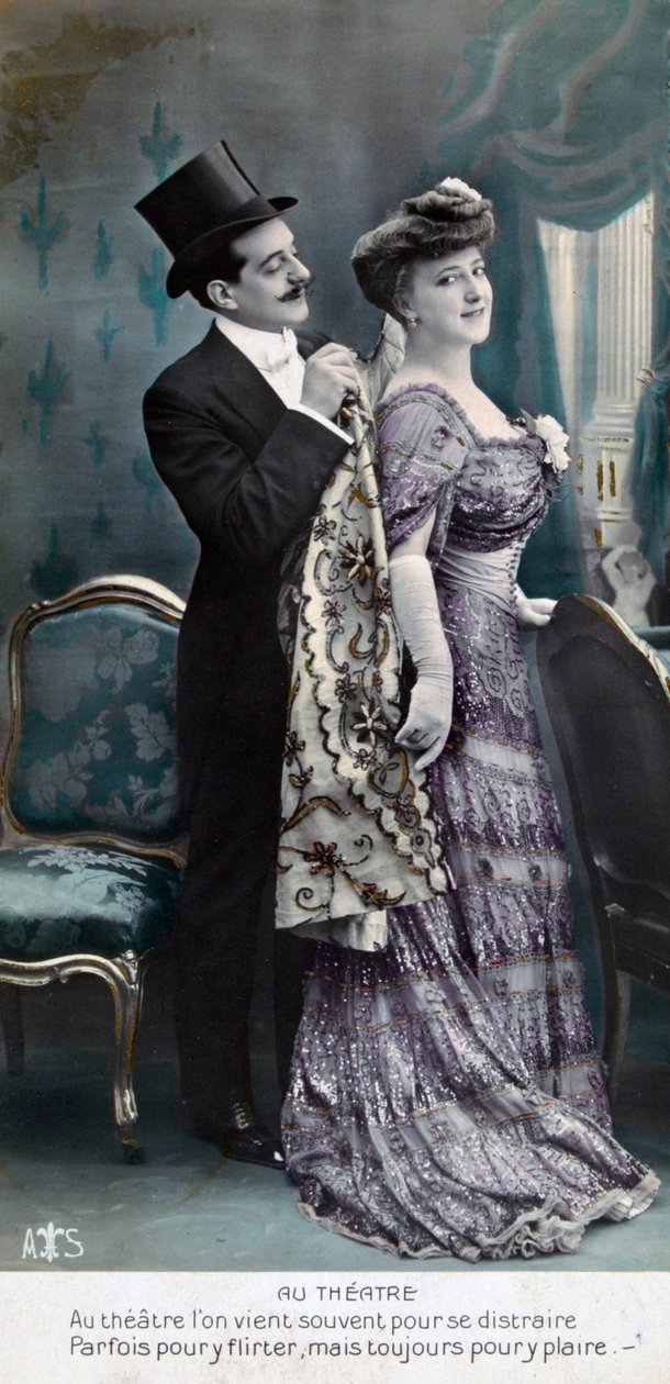 Vintage ranskalainen postikortti, c1900 tekijältä Unbekannt