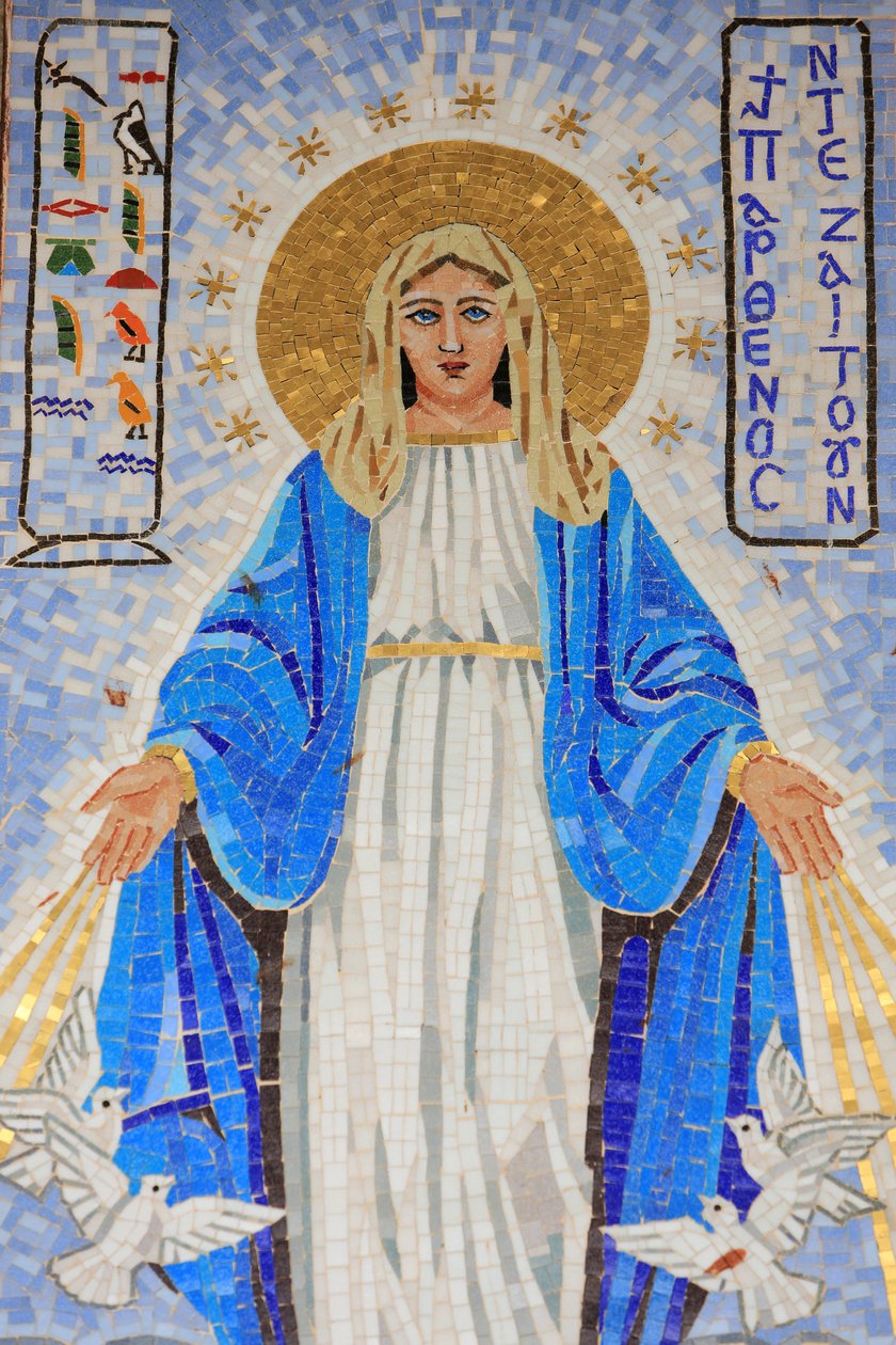 Neitsyt Maria. Egypti. Marian ilmestyksen basilika, Nasaret, Israel tekijältä Unbekannt