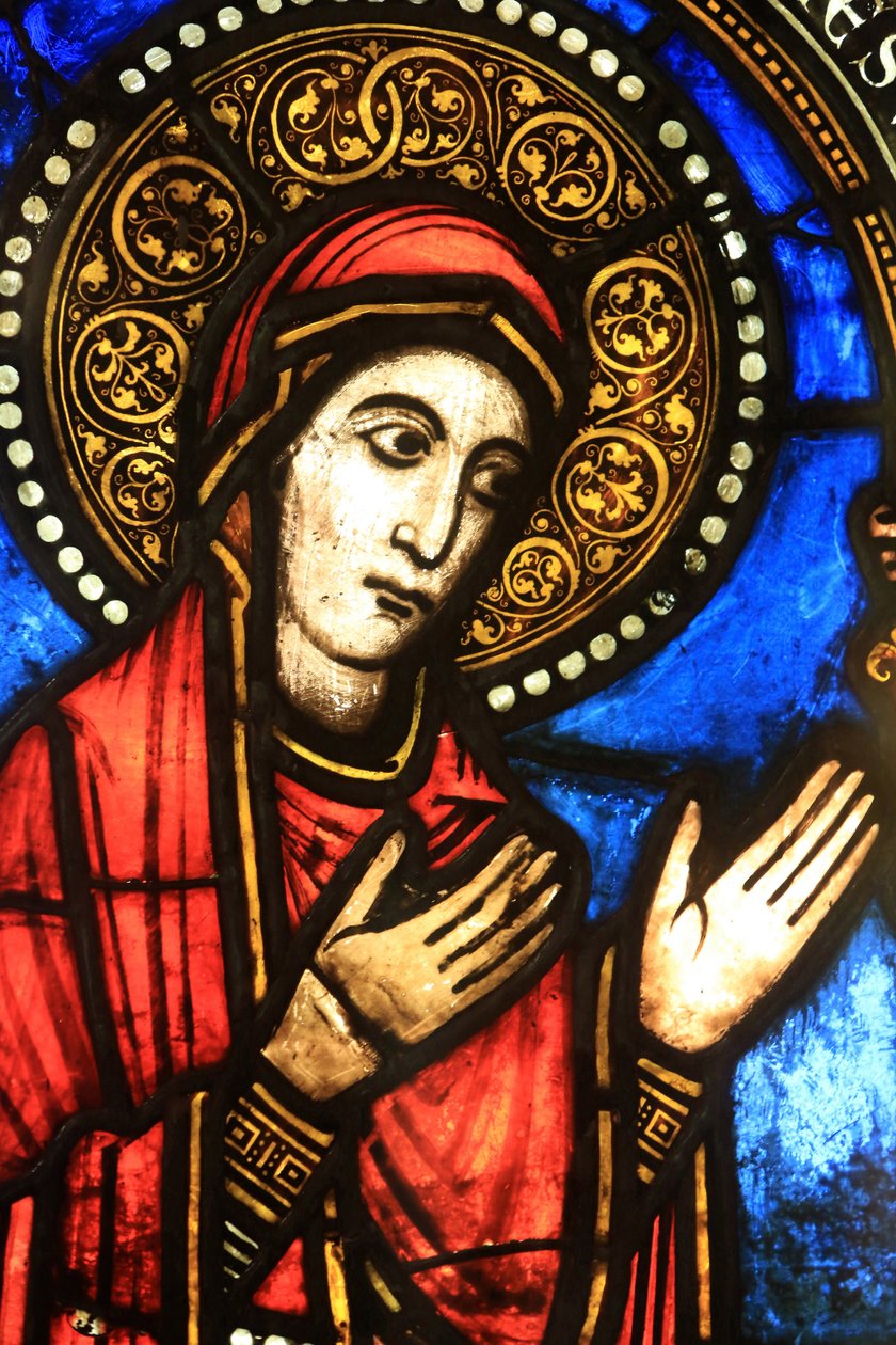 Neitsyt Maria. Vierailu. 1200-luvun kolmas neljännes. Oeuvre Notre Dame -museo Strasbourgissa, Strasbourgissa, Ranskassa tekijältä Unbekannt
