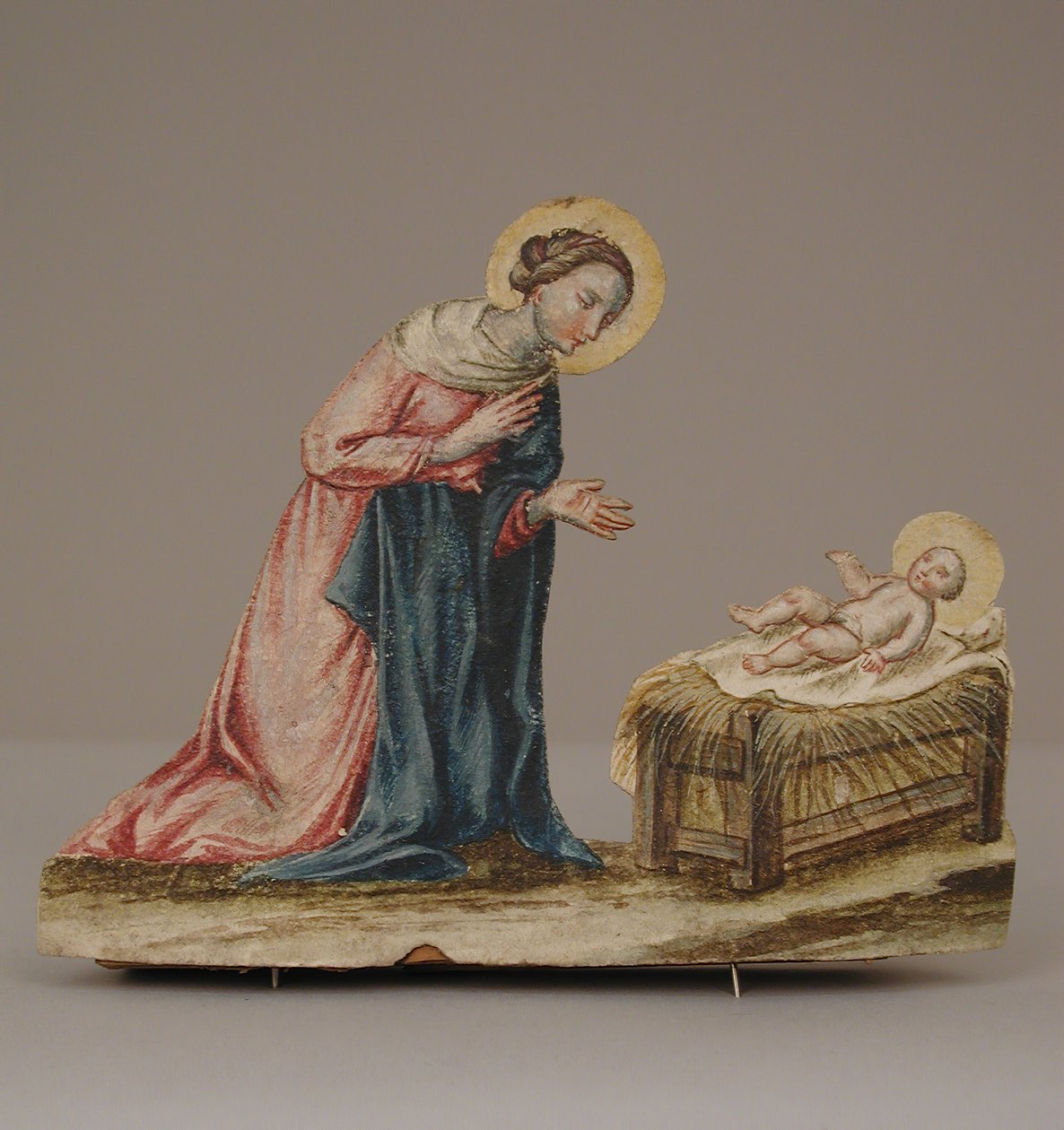 Neitsyt Maria Kristuksen kanssa seimessä, 1700-luku. tekijältä Unbekannt