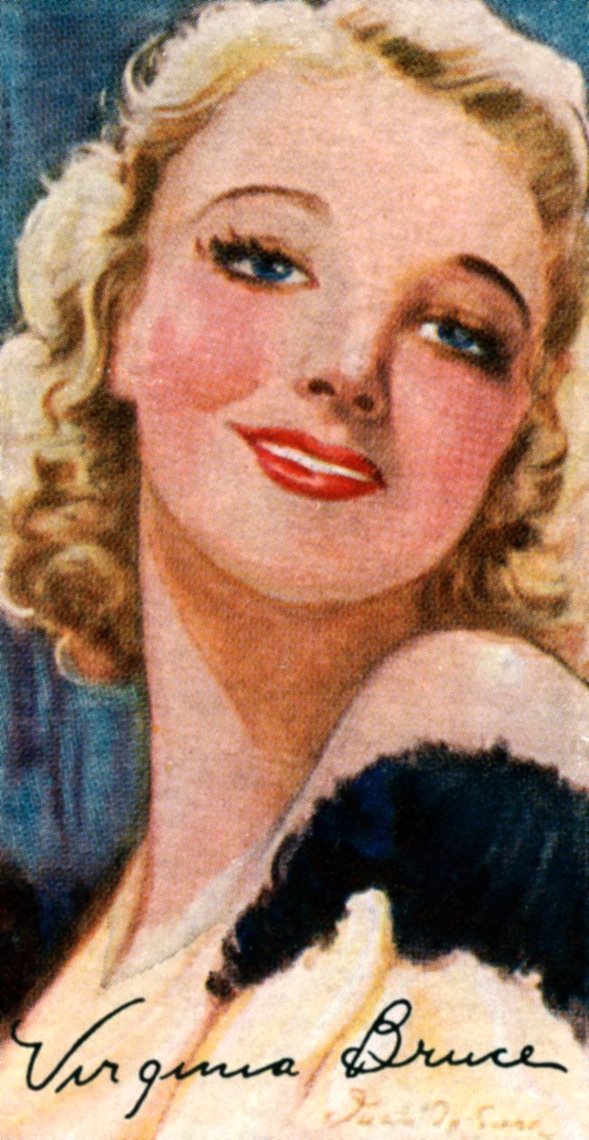 Virginia Bruce, 1910-1982, yhdysvaltalainen näyttelijä ja laulaja, 1900-luku tekijältä Unbekannt
