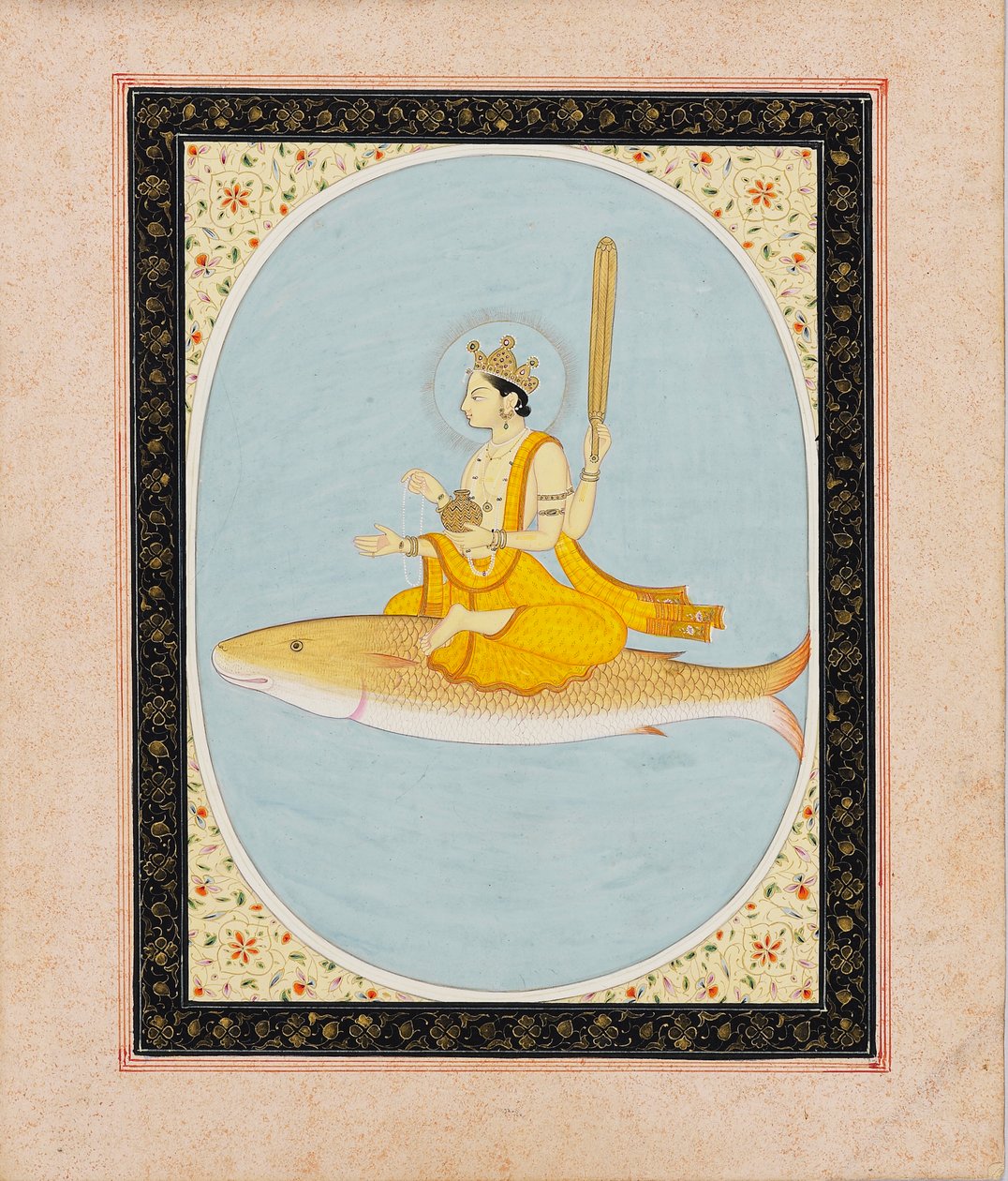 Vishnu kala-avatarina, Matsya, 1805-1815 tekijältä Unbekannt