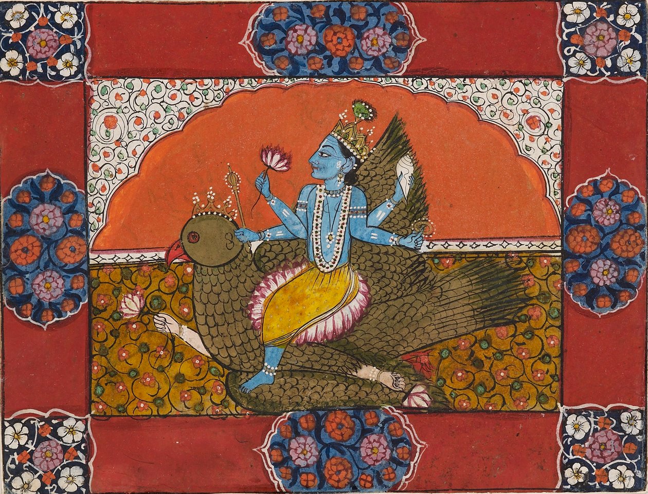 Vishnu Garudalla, 1800-luvun alku tekijältä Unbekannt