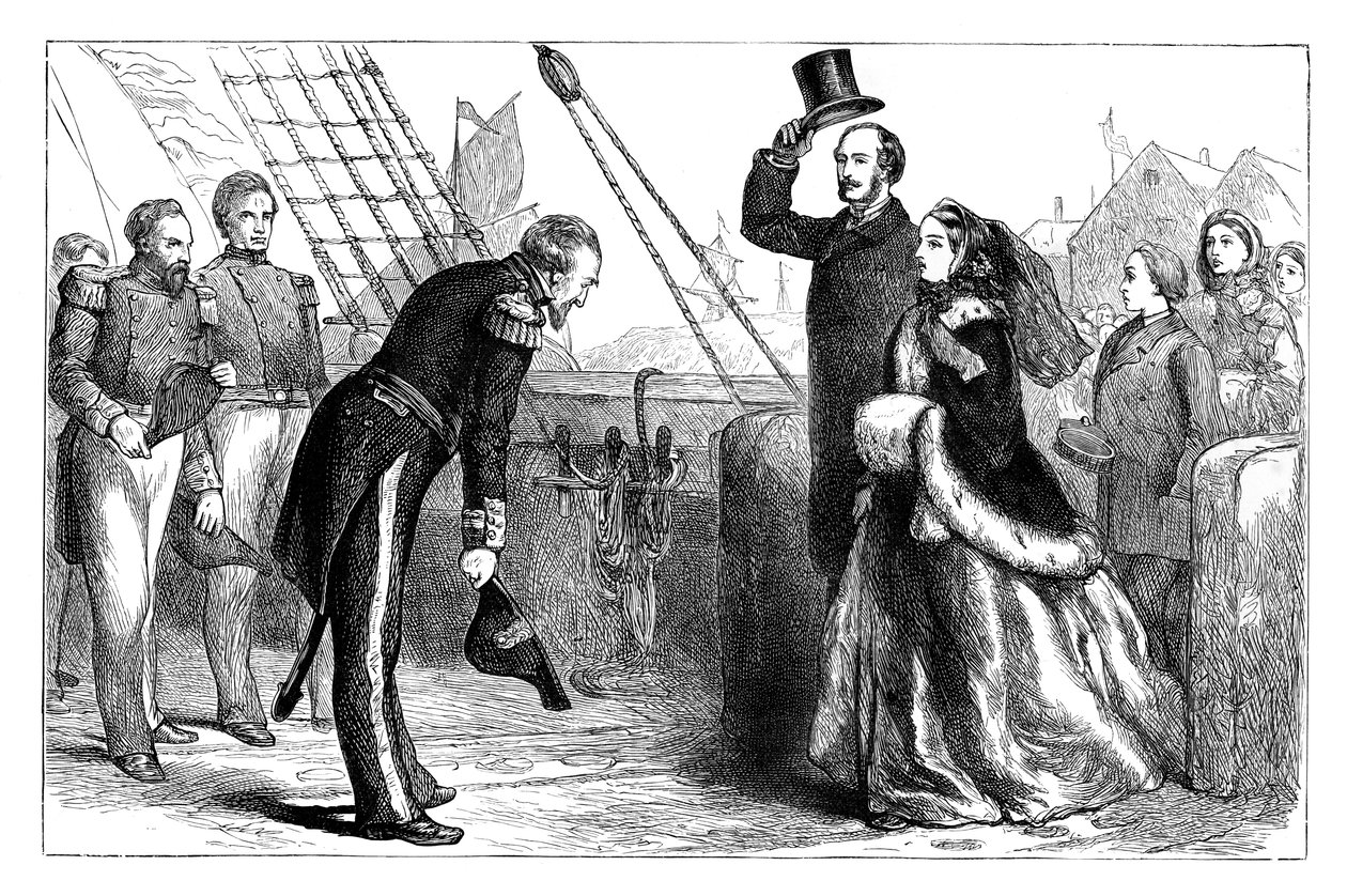 Kuningattaren ja prinssi Albertin vierailu Resolutessa, 1856, n. 1888 tekijältä Unbekannt