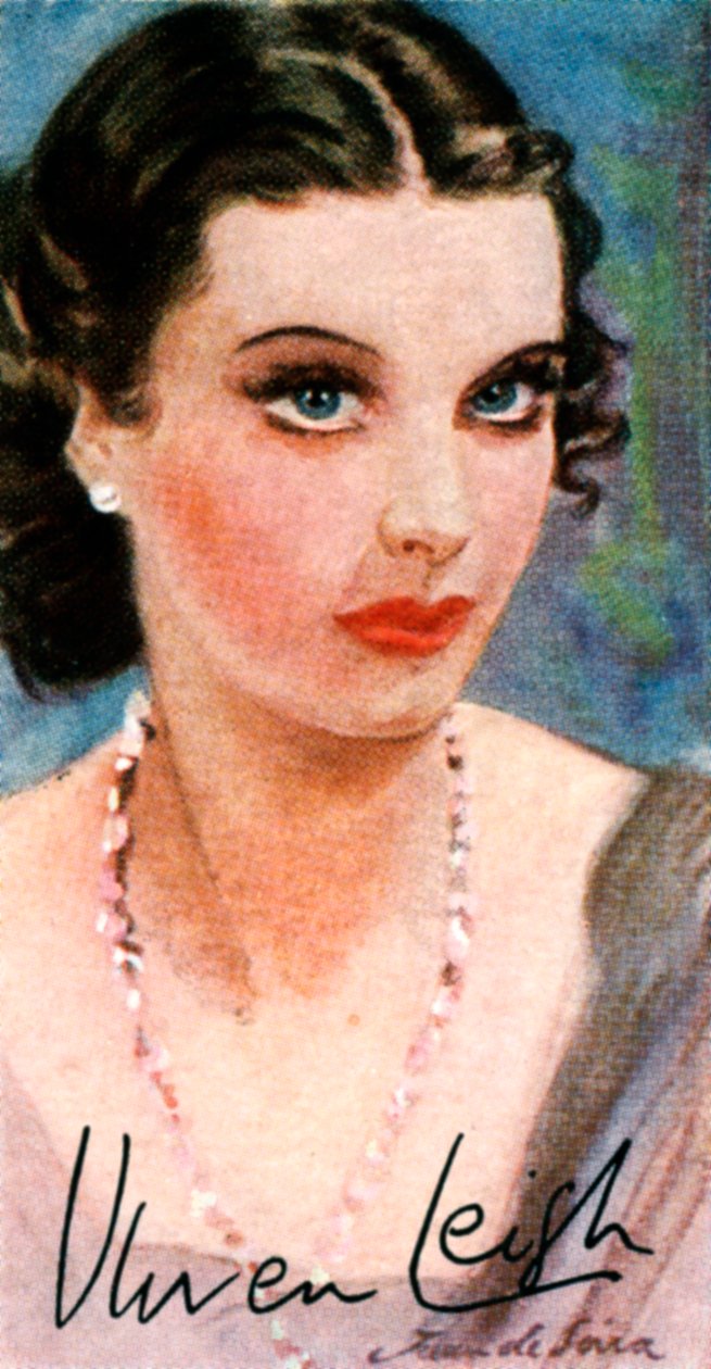 Vivien Leigh, 1913-1967, englantilainen teatteri- ja elokuvanäyttelijä, 1900-luku tekijältä Unbekannt