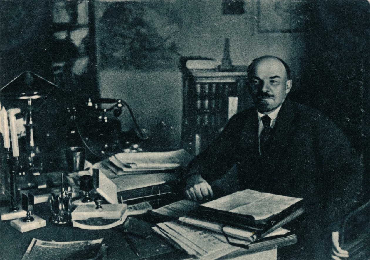Vladimir Ilitš Lenin, Venäjän bolshevikkijohtaja, Moskova, Venäjä, 7. lokakuuta 1922 tekijältä Unbekannt