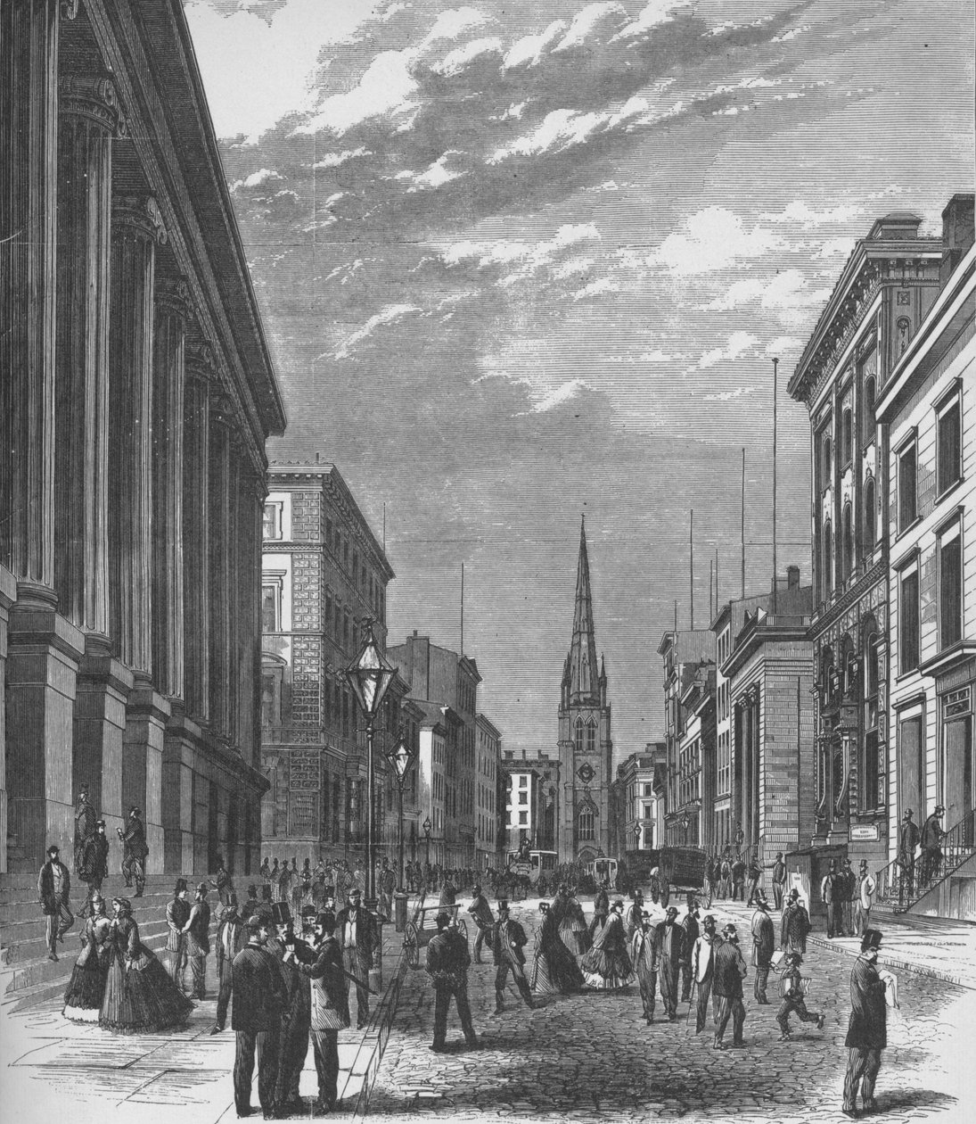 Wall Street, New York City, 1866, 1938 tekijältä Unbekannt