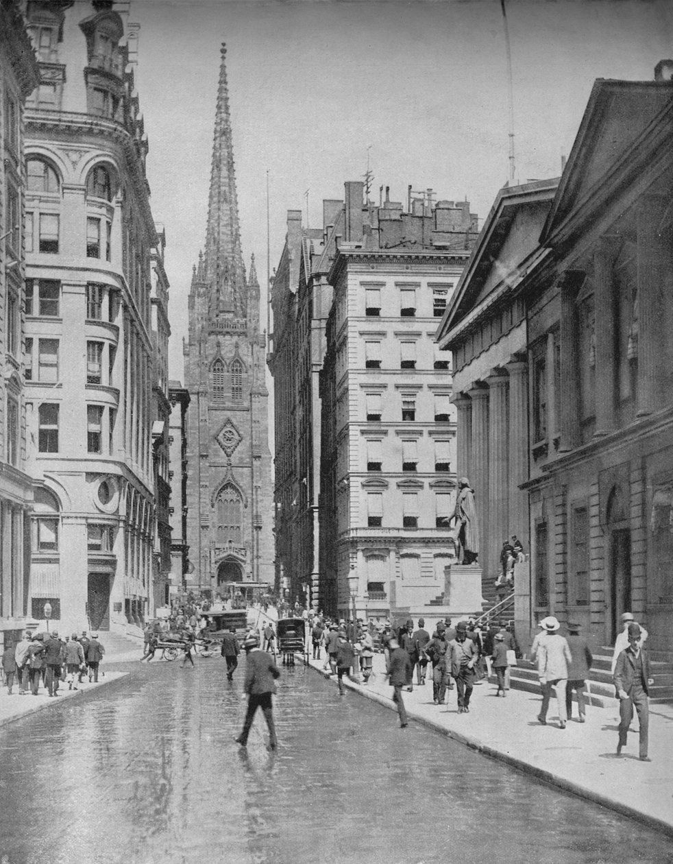 Wall Street, New York, 1897. tekijältä Unbekannt