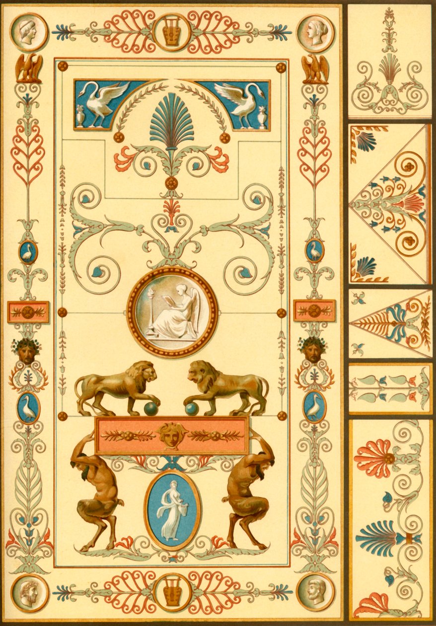 Seinämaalaus ja kattokoriste, Saksa, 1800-luvun alku, 1898. tekijältä Unbekannt