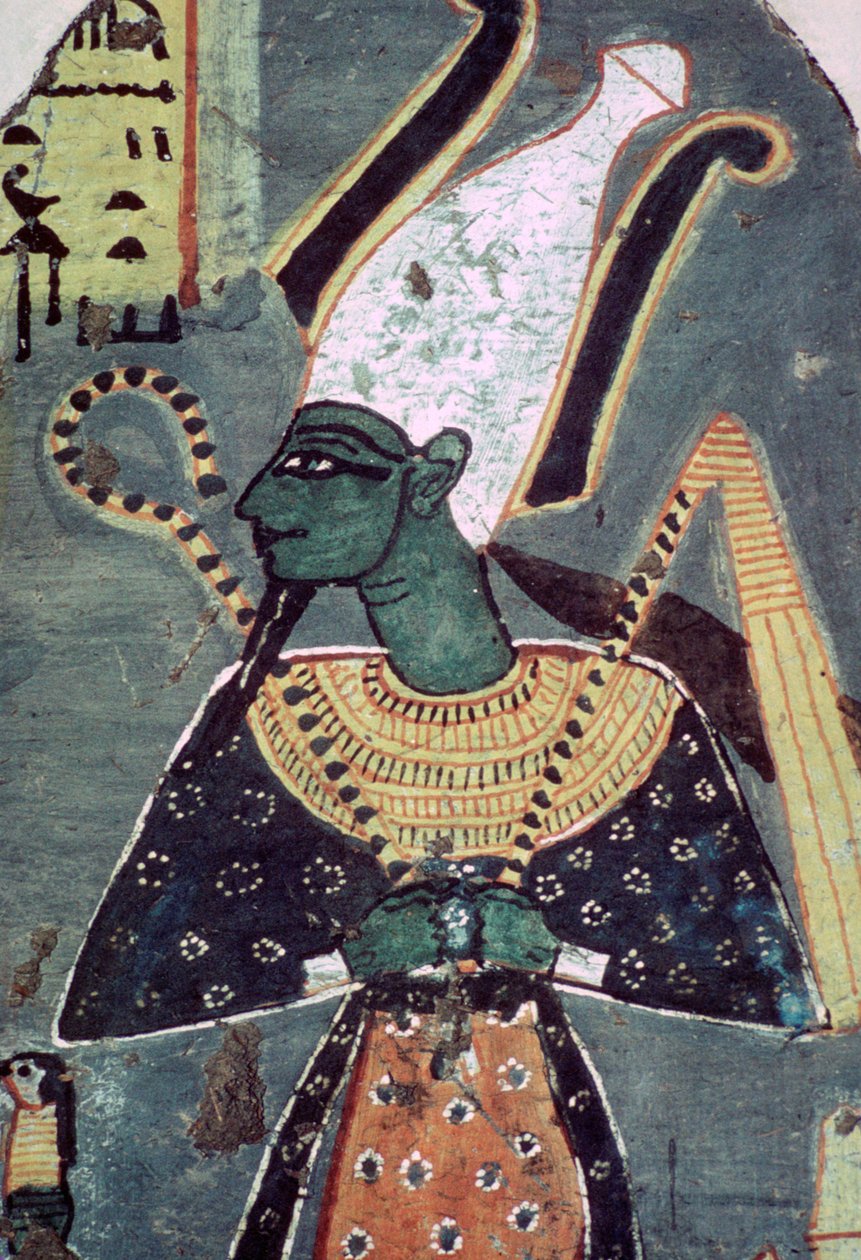 Osiris Khenti-Amentiun seinämaalaus Thebassa sijaitsevasta haudasta tekijältä Unbekannt
