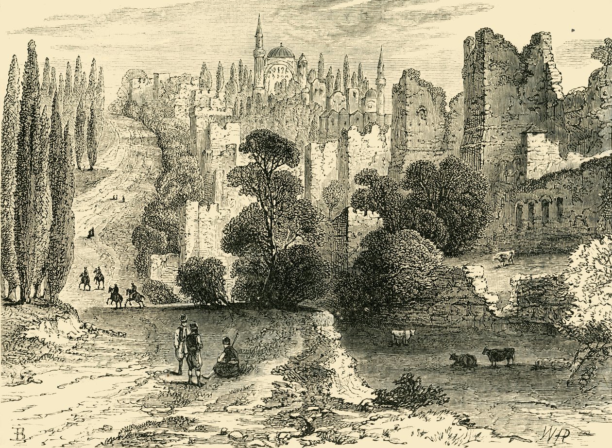 Konstantinopolin muurit 1500-luvulla, 1890. tekijältä Unbekannt