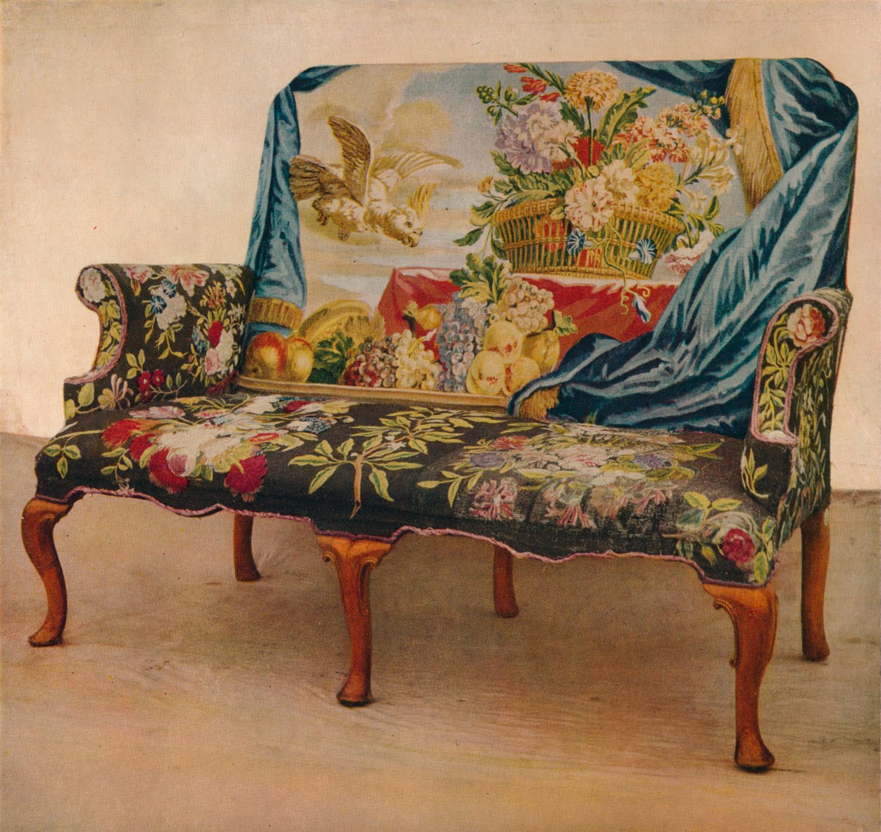 Pähkinäsohva Soho Tapestry, c1730, 1929 tekijältä Unbekannt
