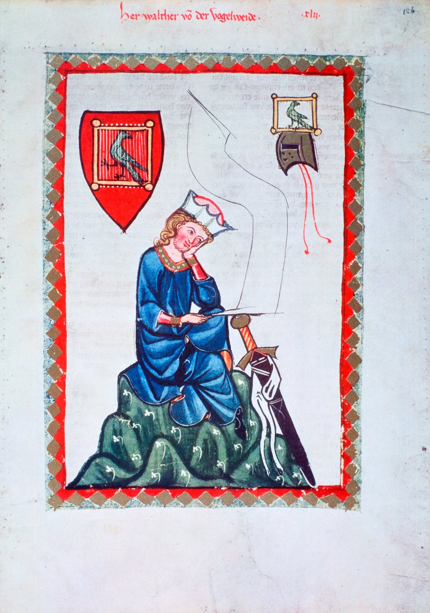 Walther von der Vogelweide, 1304-1340 tekijältä Unbekannt