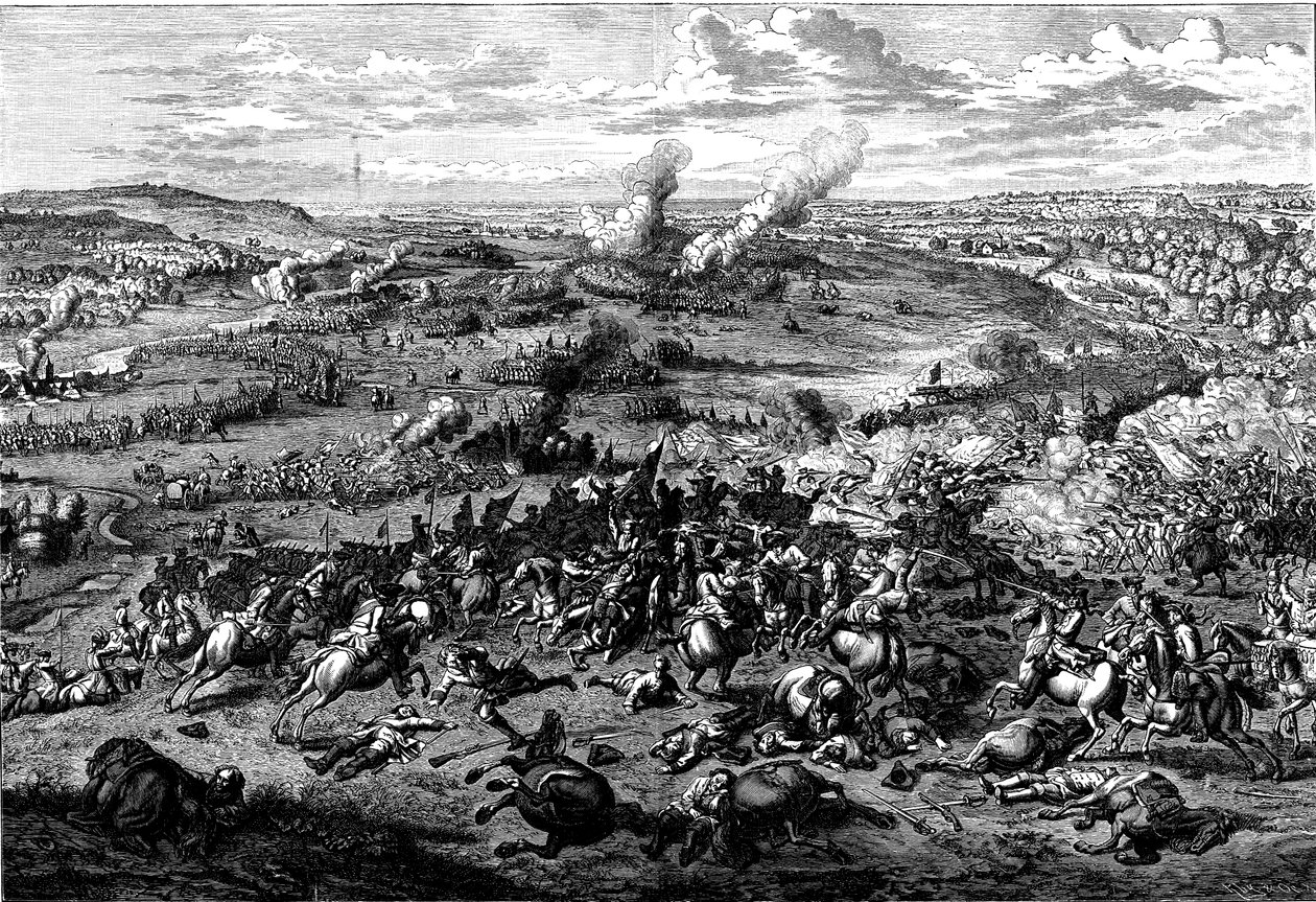 Espanjan peräkkäissota: Blenheimin taistelu, Baijeri, 3. elokuuta 1704 tekijältä Unbekannt