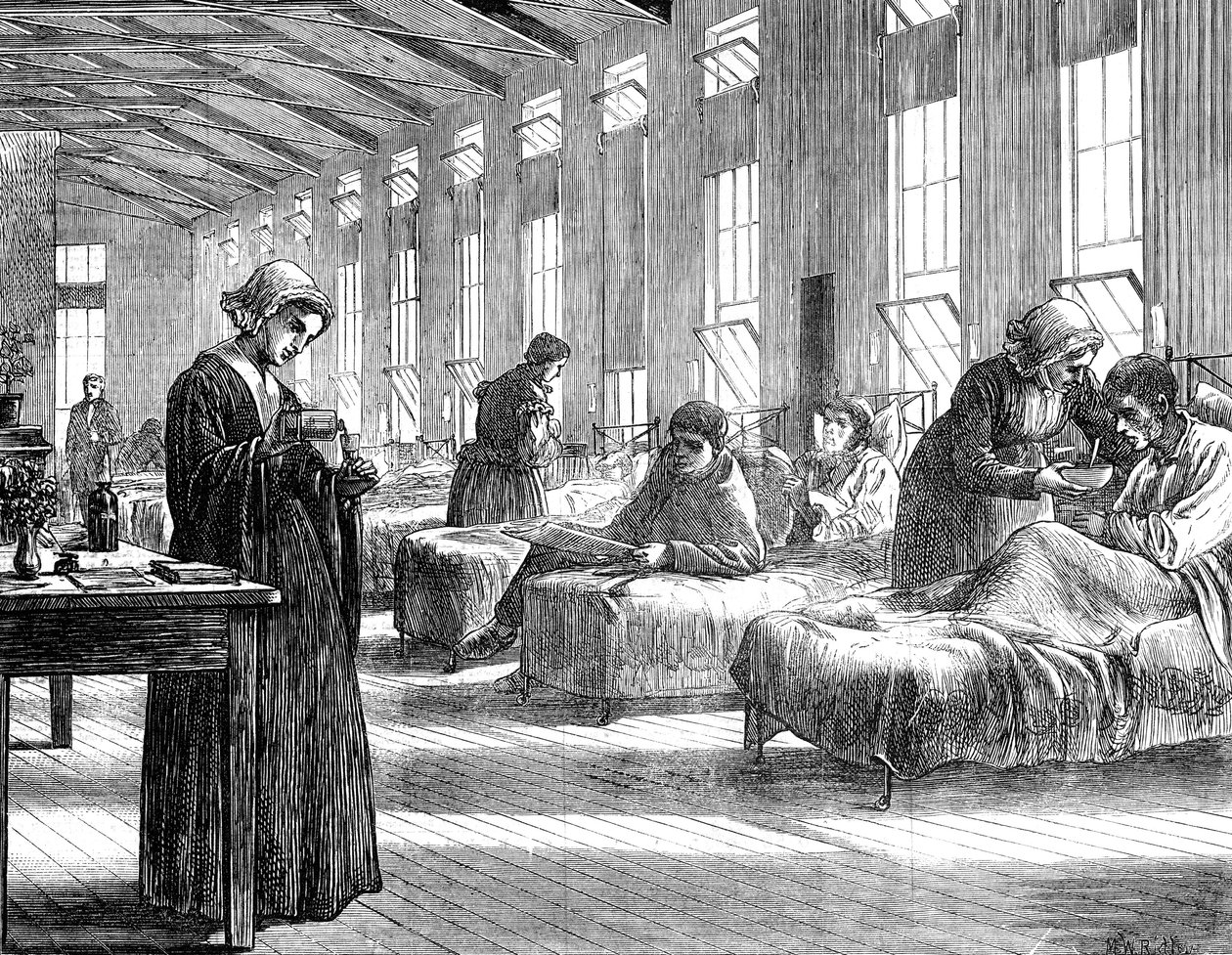 Hampsteadin isorokkosairaalan osasto, 1871 tekijältä Unbekannt