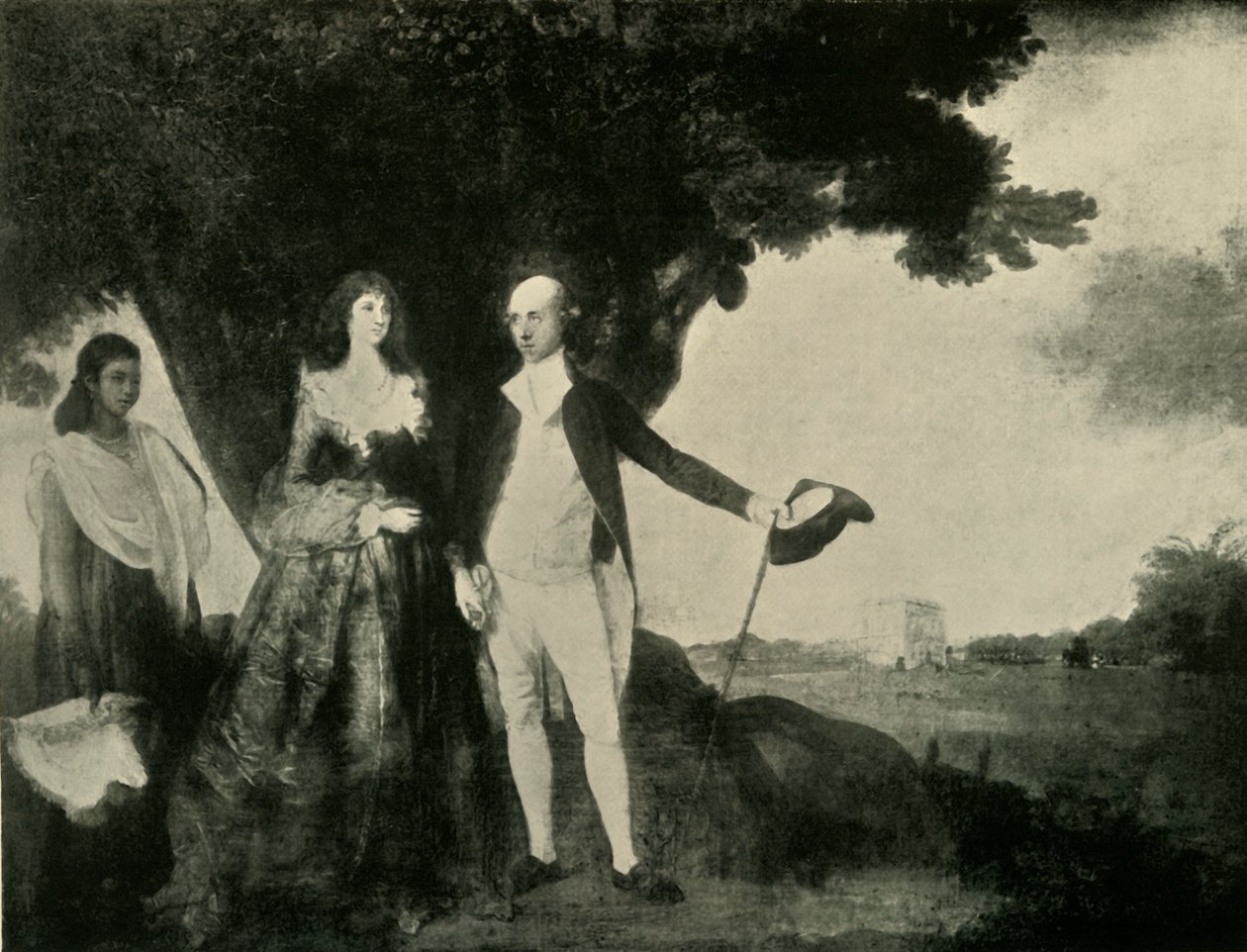 Warren Hastings ja rouva Hastings, 1784-87, 1925. tekijältä Unbekannt