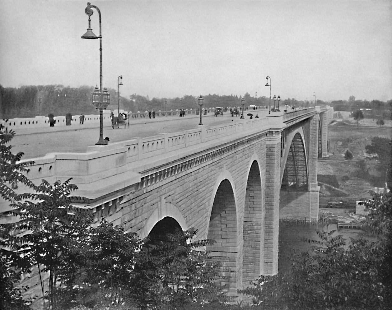 Washington Bridge, Harlem River, New York, 1897. tekijältä Unbekannt