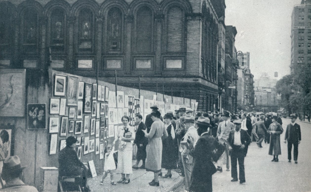 Washington Square, Greenwich Village, New York, USA, 1935 tekijältä Unbekannt