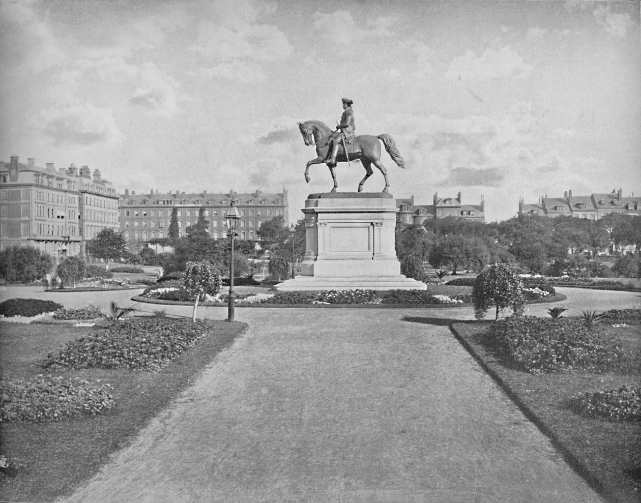 Washingtonin patsas, Public Garden, Boston, 1897. tekijältä Unbekannt
