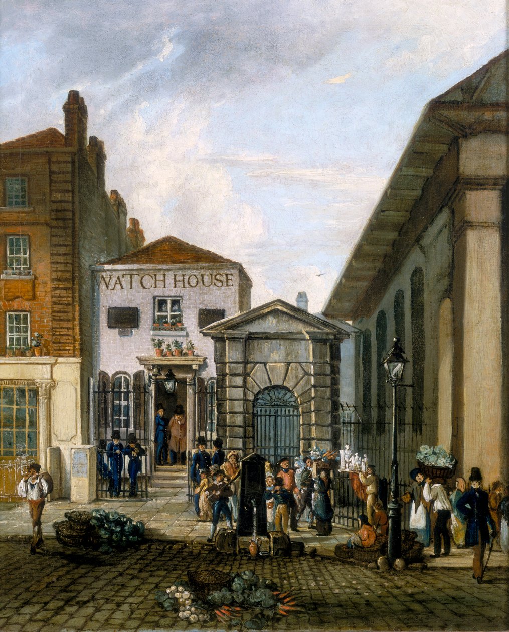 "Watch House, Covent Garden", n. 1835 tekijältä Unbekannt
