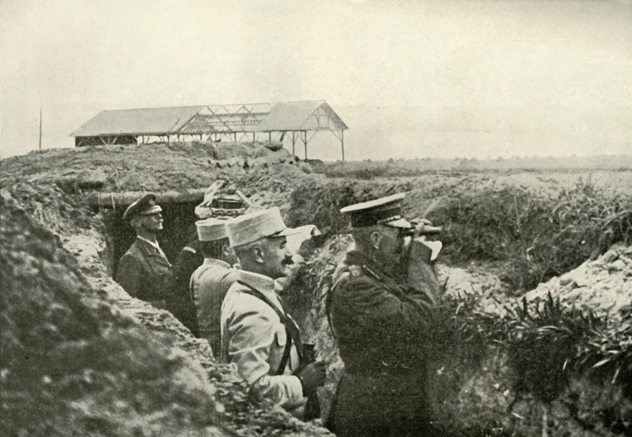 Katsomassa taistelua Ranskassa, c1915, 1919. tekijältä Unbekannt